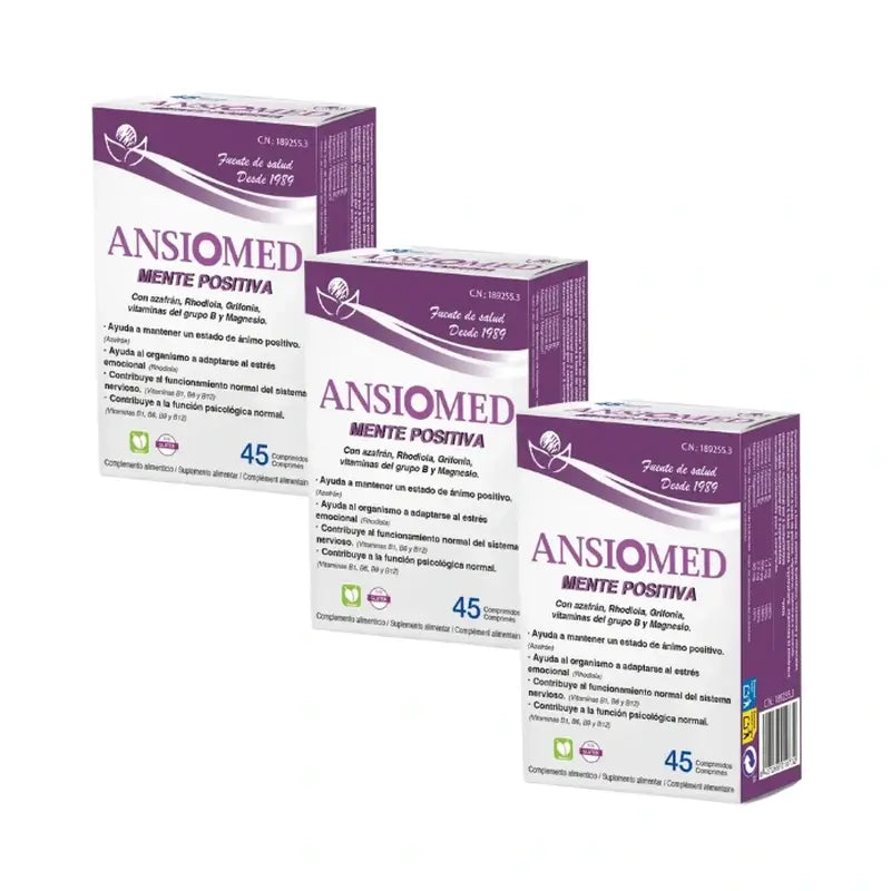 Bioserum Ansiomed Positive Mind, 3X45 Comprimés