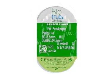 Lentilles journalières multifocales Biotrue One Day, 90 unités