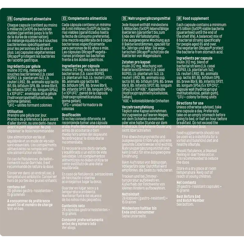 Bonusan Bacteri 8 Senior , 28 gélules