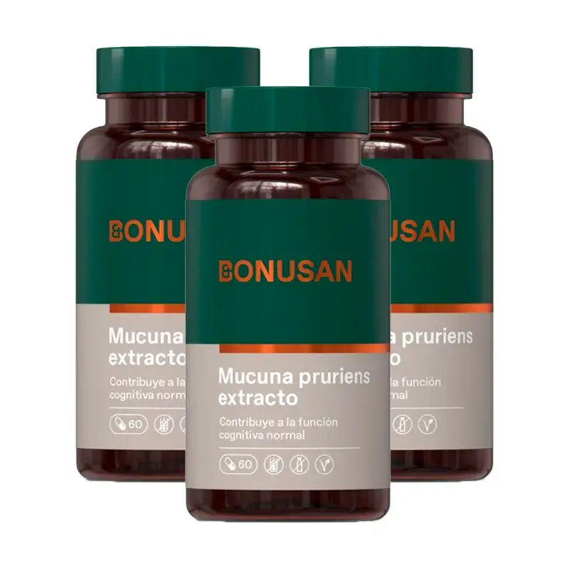 Bonusan Mucuna Pruriens Pack 3 x 60 gélules