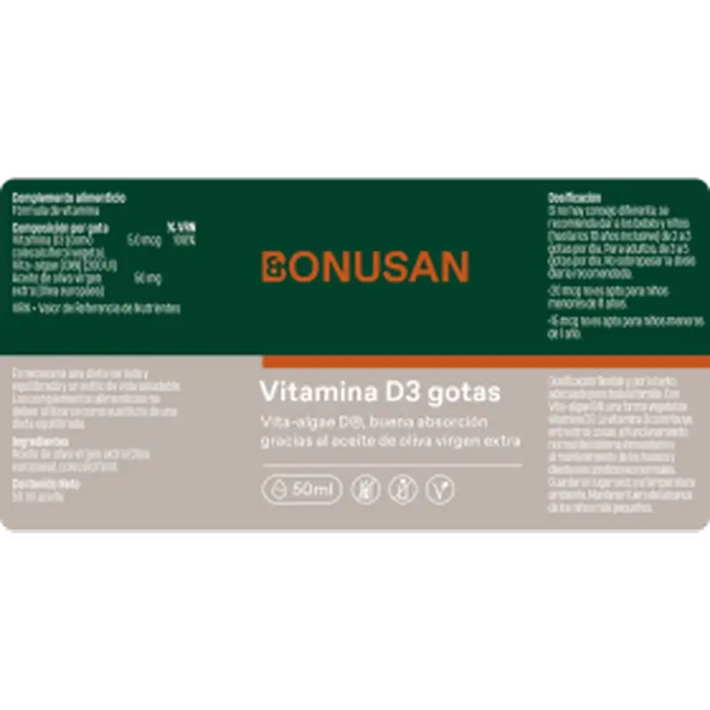 Bonusan Vitamine D3 Oil Drops, 50 ml