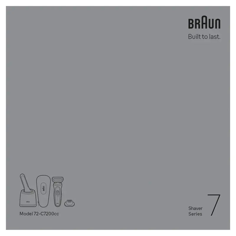 Rasoir Braun Series7 72-C7200Cc Golden