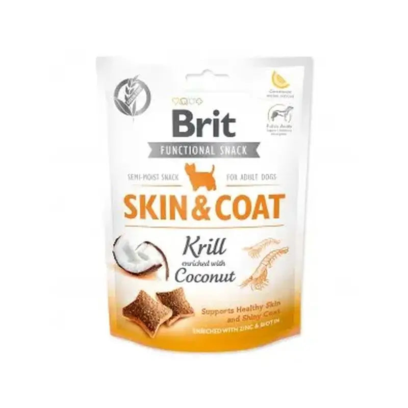Brit Care Dog Functional Snack Skin Skin Hair Shrimp 150Gr pour chiens