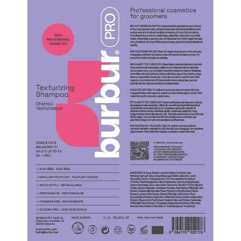Burbur Pro Texture Shampooing 1000Ml