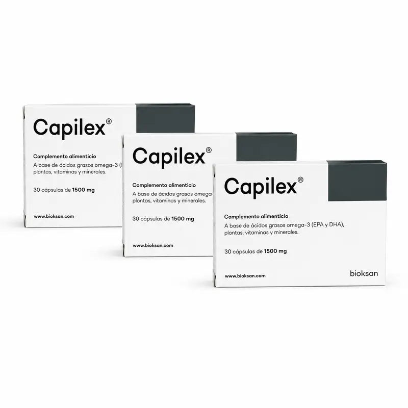 Capilex, lot de 3 x 30 gélules