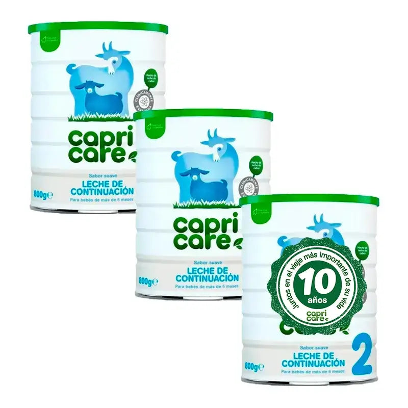 Capricare 2 laits de suite, paquet de 3 x 800 gr