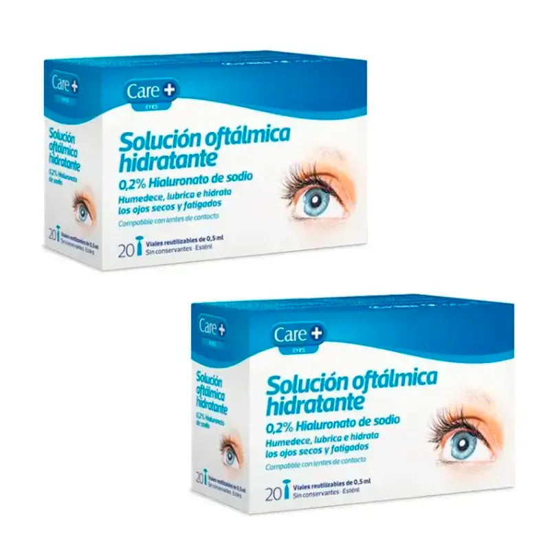 Care+ Moisturising Ophthalmic Solution, Pack 2 x 20 pcs.