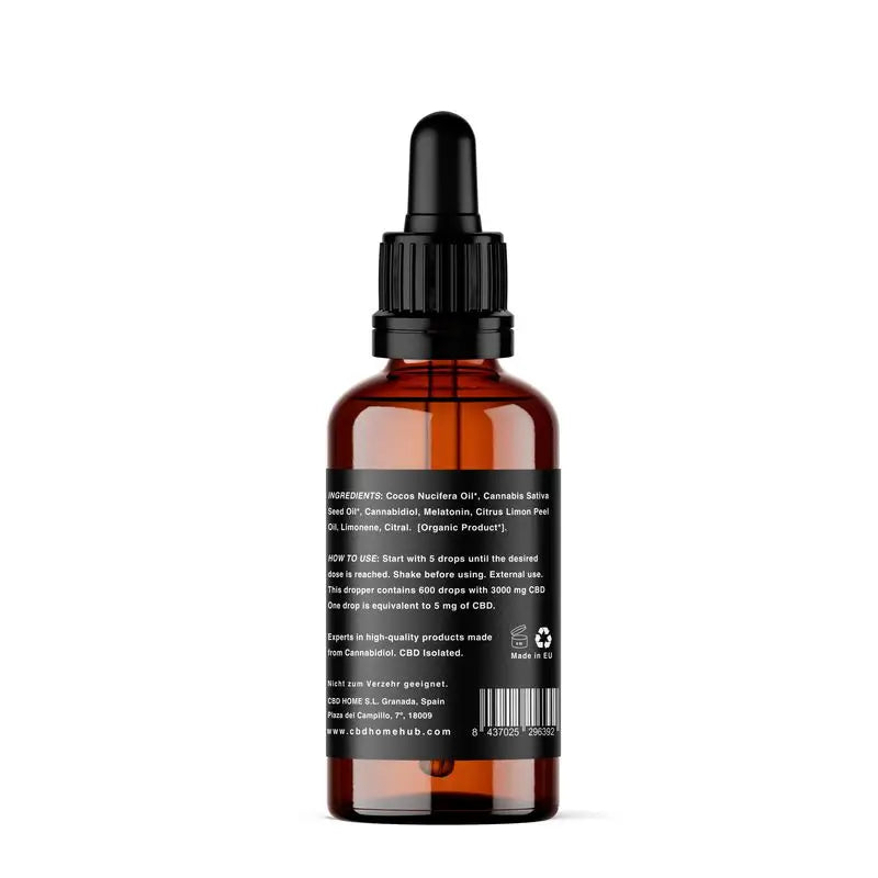 Cbd Home Huile de Cbd 10% + Melat, 30 ml