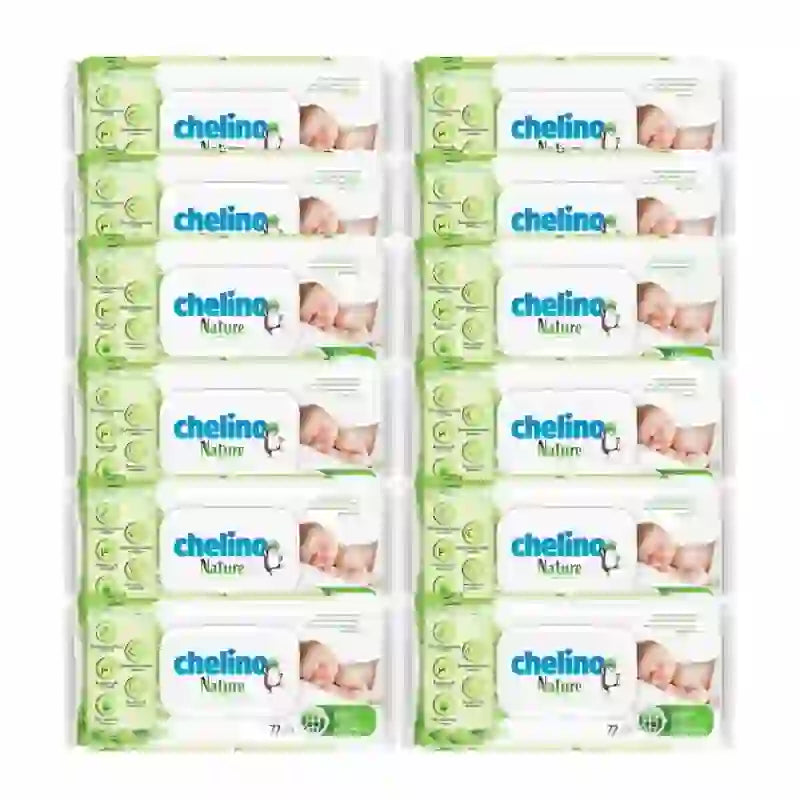 Chelino Nature Baby Wipes , 12X72 unités