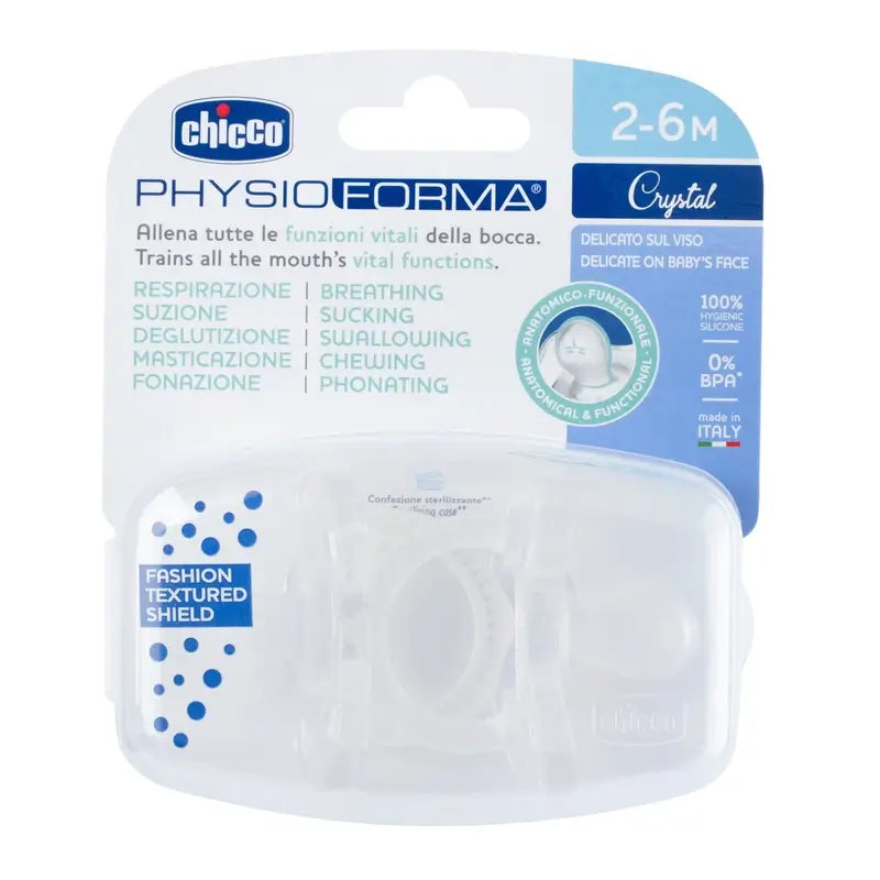 Chicco Sucette Physioform Crystal 2-6M 2 Unités