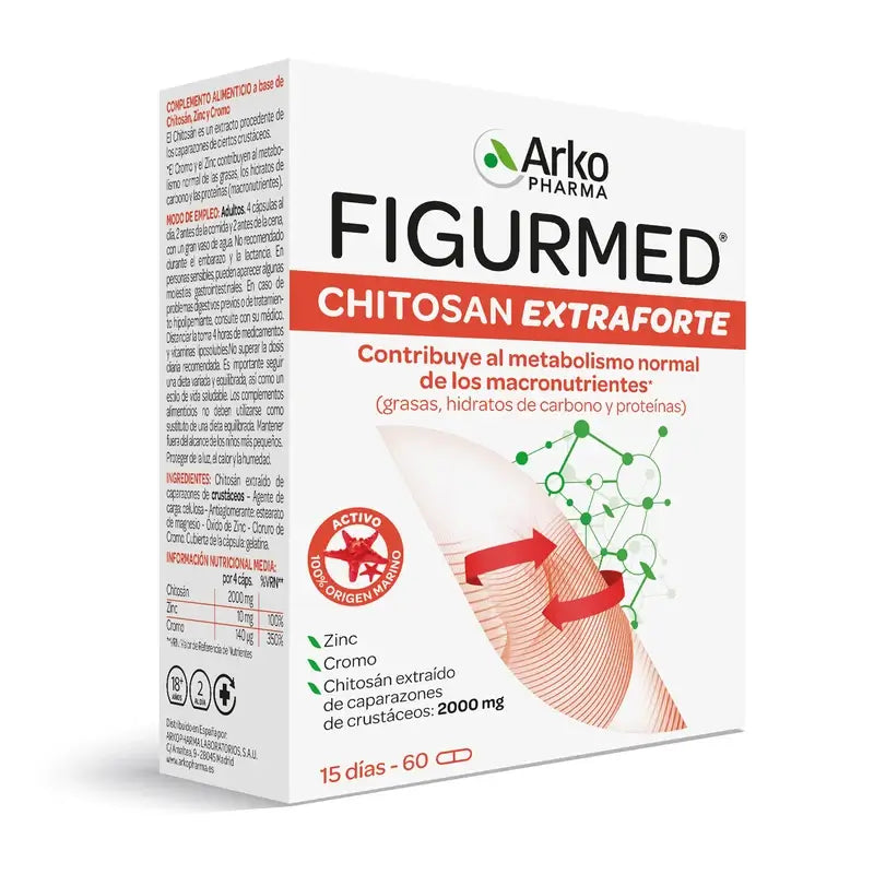 Arkopharma Figurmed Chitosan Extra Forte 500 mg, 60 capsules