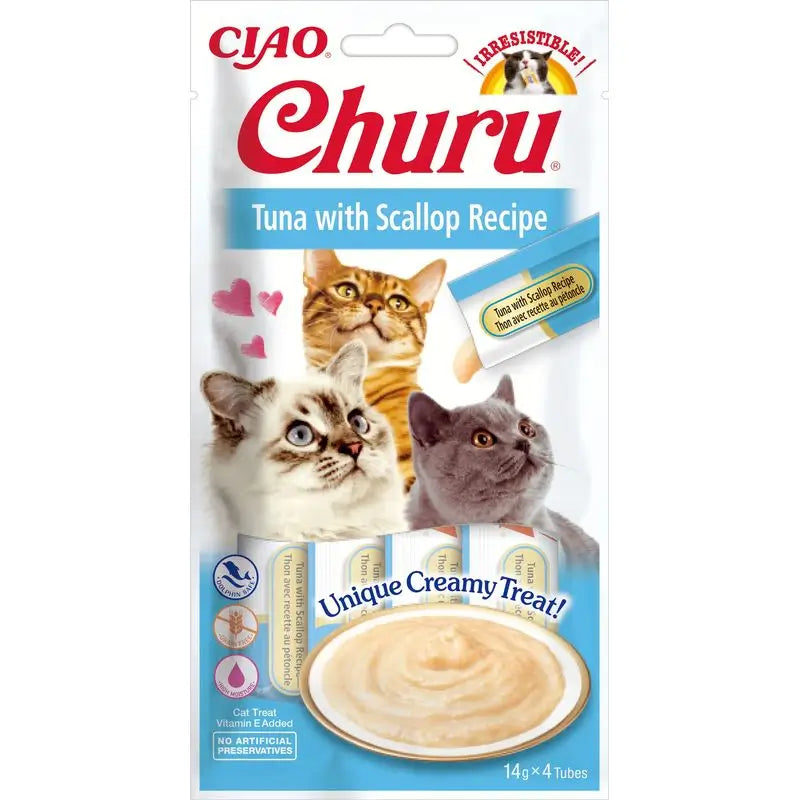 Churu Gato Tuna with Scallop Recipe 4X14Gr