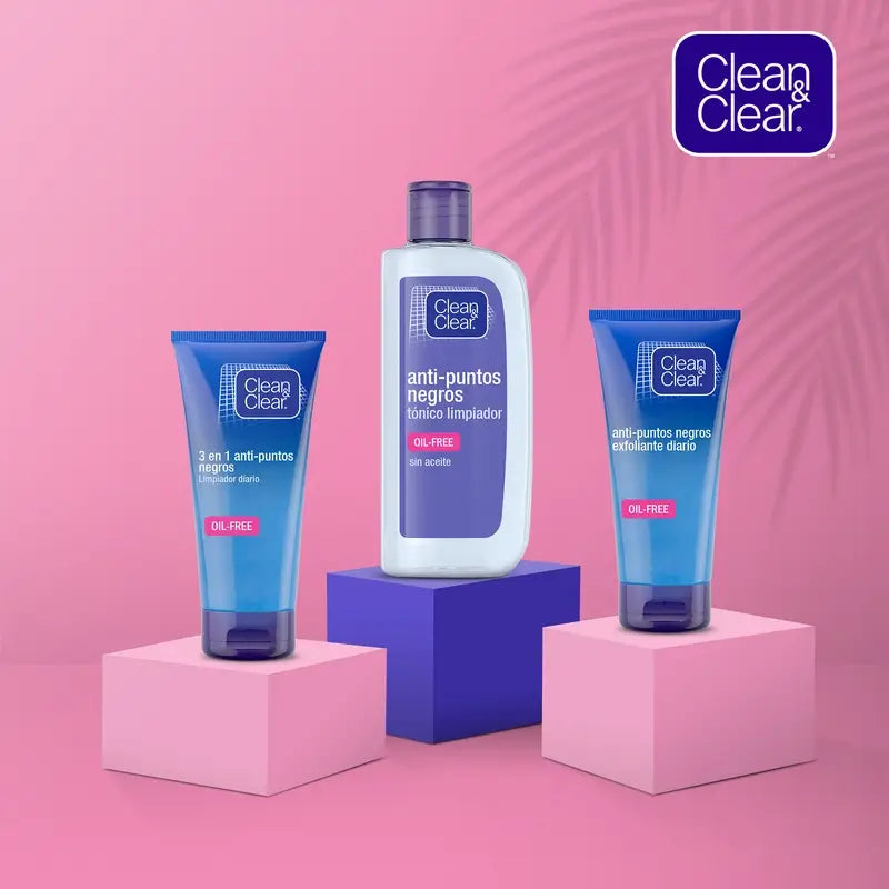 Clean&Clear 3 In 1 Anti Blackhead Daily Cleanser (Nettoyant quotidien anti-points noirs)