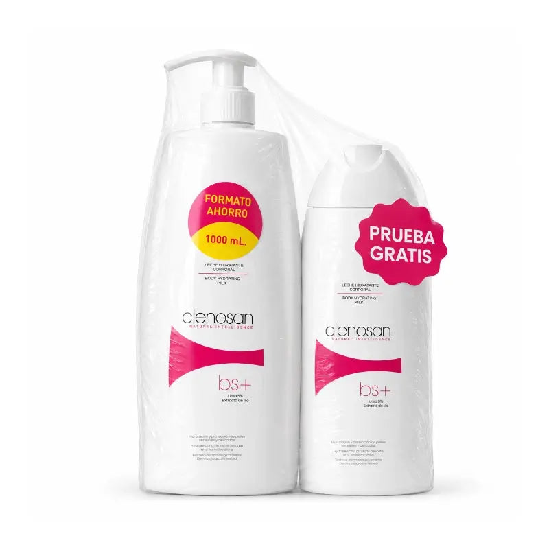 Clenosan Lait hydratant Bs+ pour le corps, 1000+400 ml