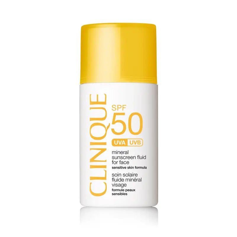 Clinique Mineral Sunscreen Fluid SPF 50 pour le visage, 30 ml
