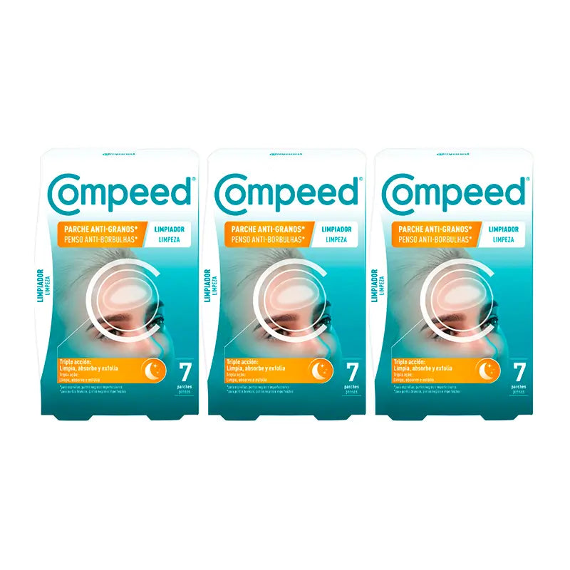 Compeed Triplo Anti-Spot Cleanser , 3x 7 unités