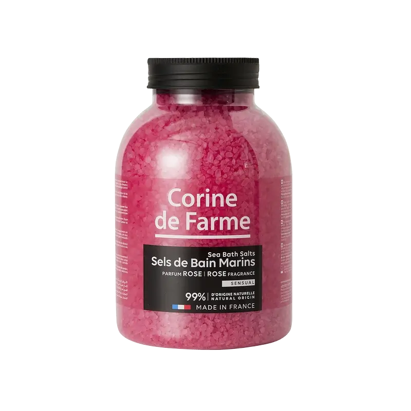 Corine De Farme Sels de bain à la rose, 1400 gr