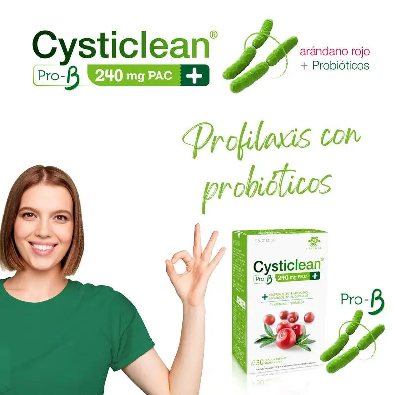 Cysticlean Prob 240 Mg Pac, 30 gélules