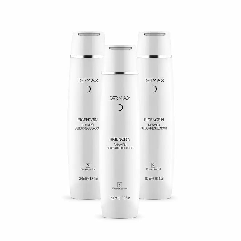 Dermax Rigencrín, shampooing séborégulateur, lot de 3 x 200 ml