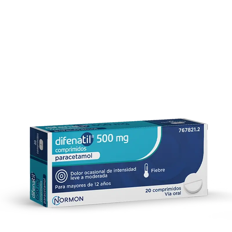 Difenatil 500 Mg, 20 comprimés