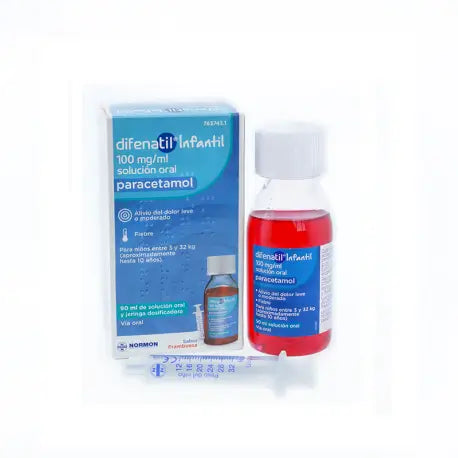 Difenatil Infantil 100 Mg/Ml Oral Solution, 90 ml
