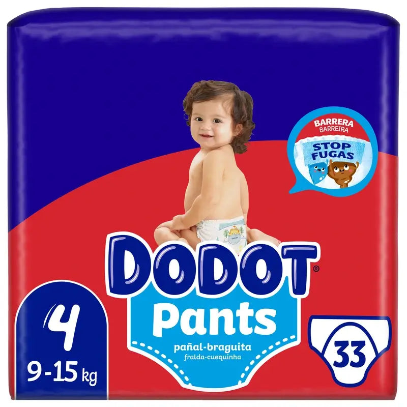 Culotte Dodot Taille 4 (9-15 Kg), 33 Couches