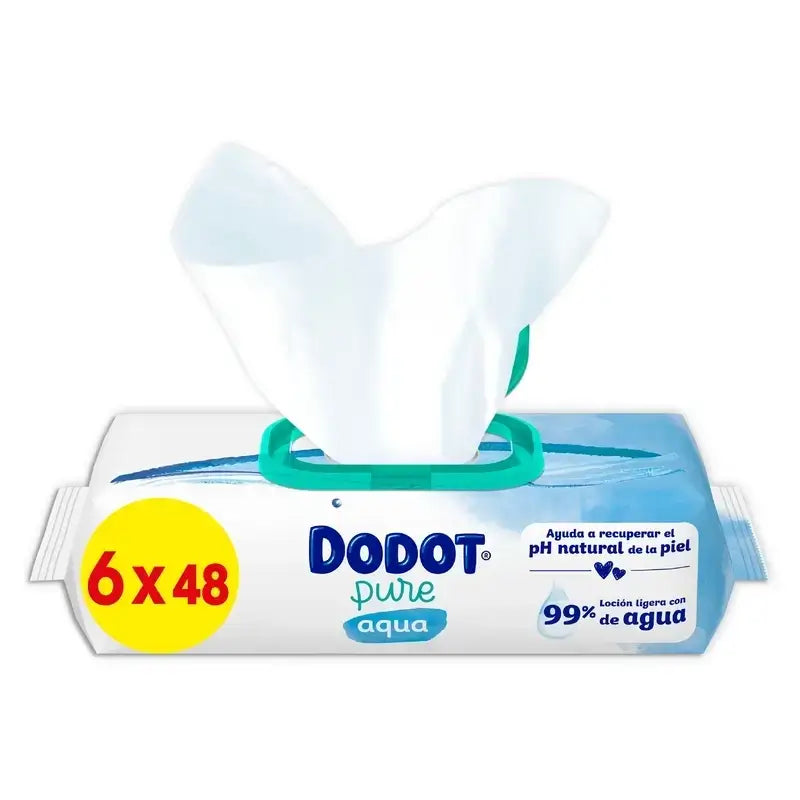 Dodot Sensitive Jumbo Sensitive Nappy Pack Size 3 , 2x78 unités + Aqua Plastic Free Wipes Box 6X48 (288 unités)