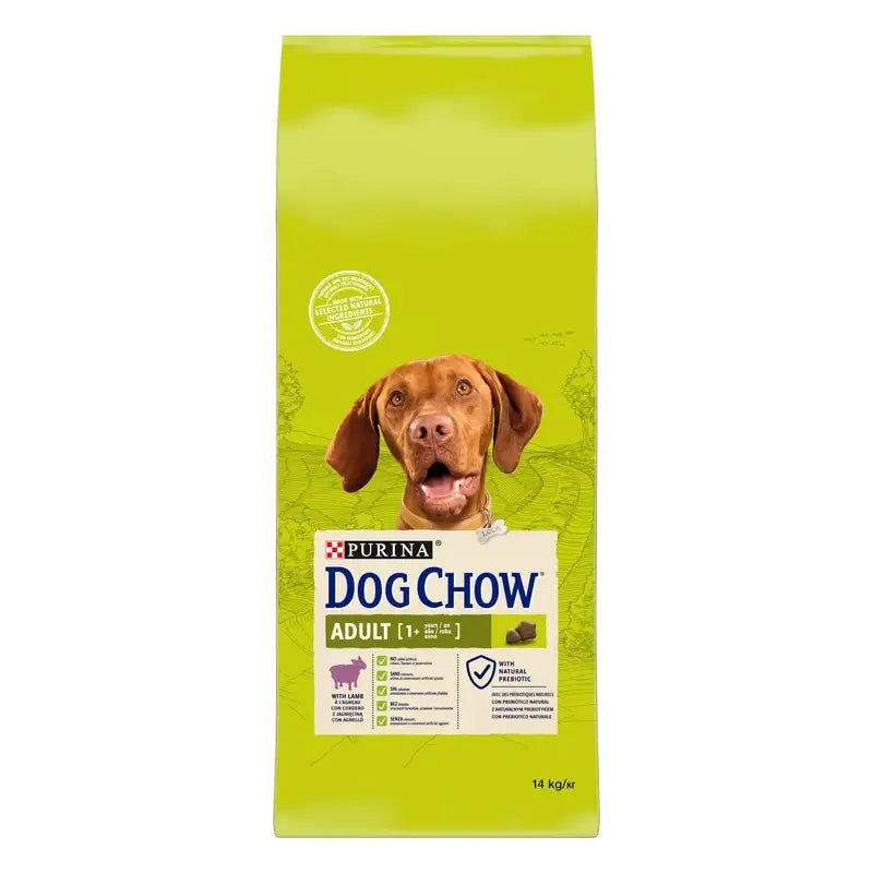 Dog Chow Canine Adult Lamb 14Kg, nourriture pour chiens