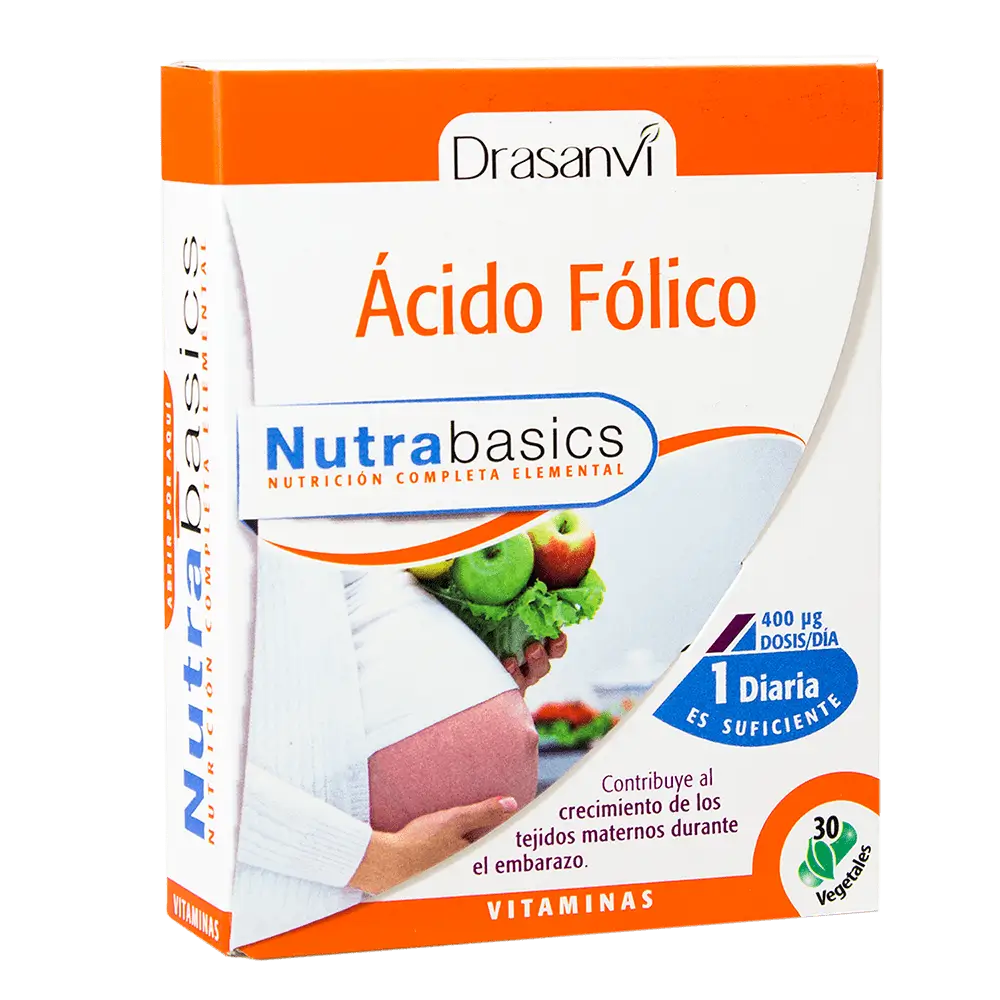 Drasanvi Folic Acid Nutrabasicos , 30 capsules
