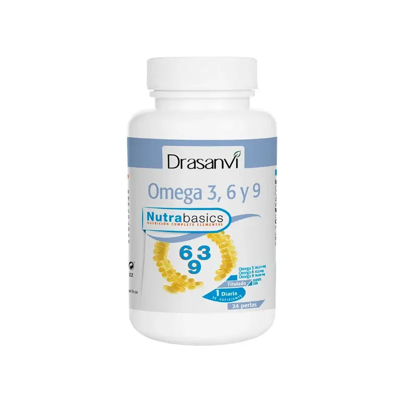 Drasanvi Omega 3-6-9 1000Mg Nutrabasic Pot , 24 perles