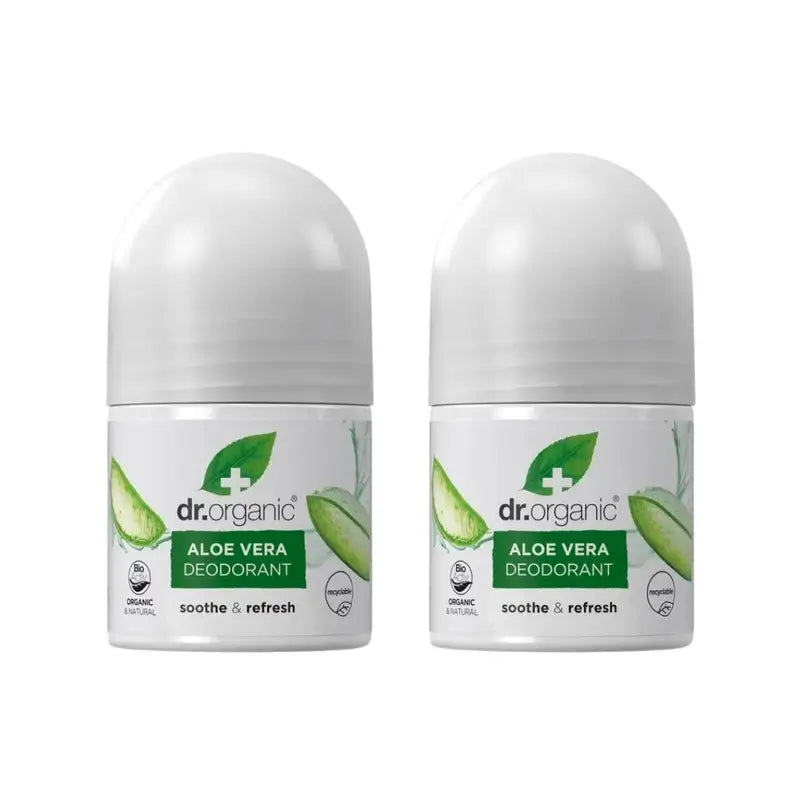 Déodorant Dr. Organic Aloe Vera, 2X50 Ml
