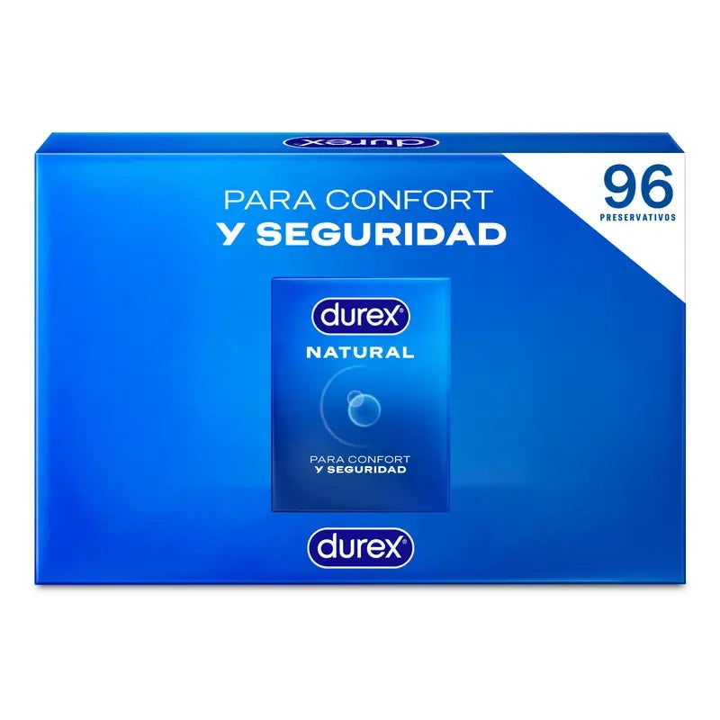 Préservatifs Durex Natural Plus, paquet de 96 unités