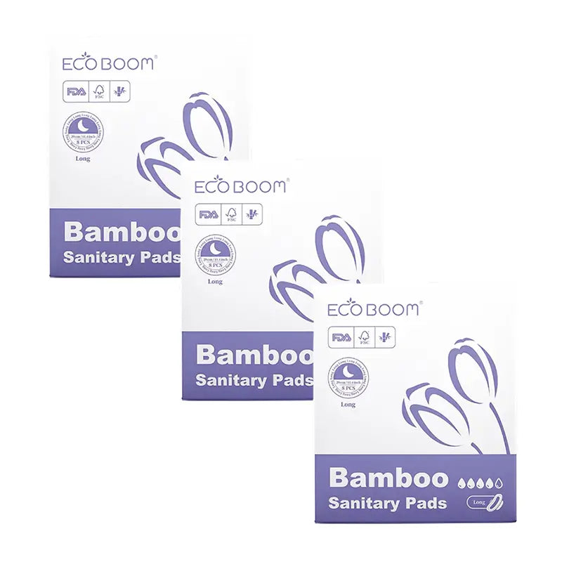 Eco Boom Pack Compresses - High Absorption Night Pack - Intensive, 3 X 8 pcs.