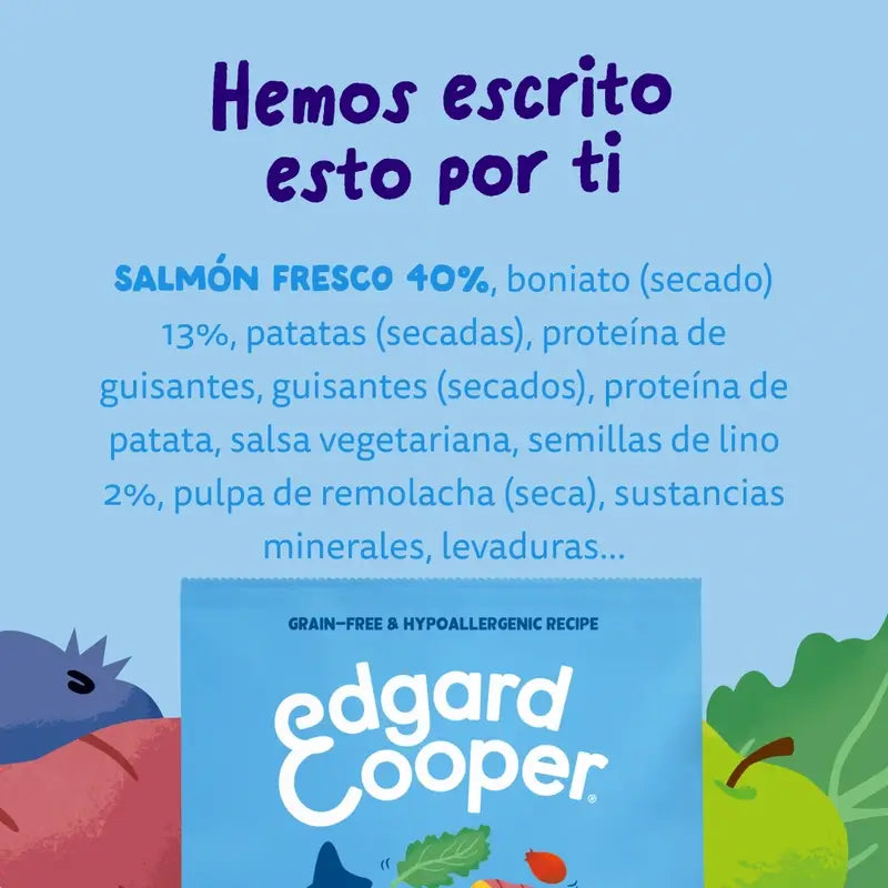 Edgard & Cooper Croquettes pour chiens miniatures adultes avec saumon frais, 0,7 kg