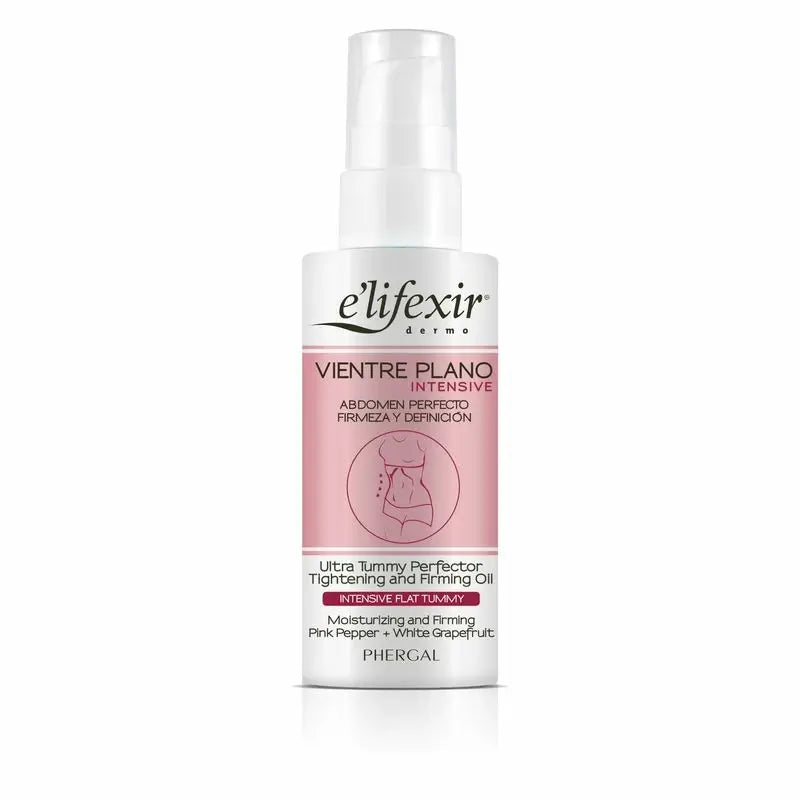 Elifexir Huile pour Ventre Plat Brûleur de Graisses Intensif Abdomen Raffermissant Réducteur 100Ml