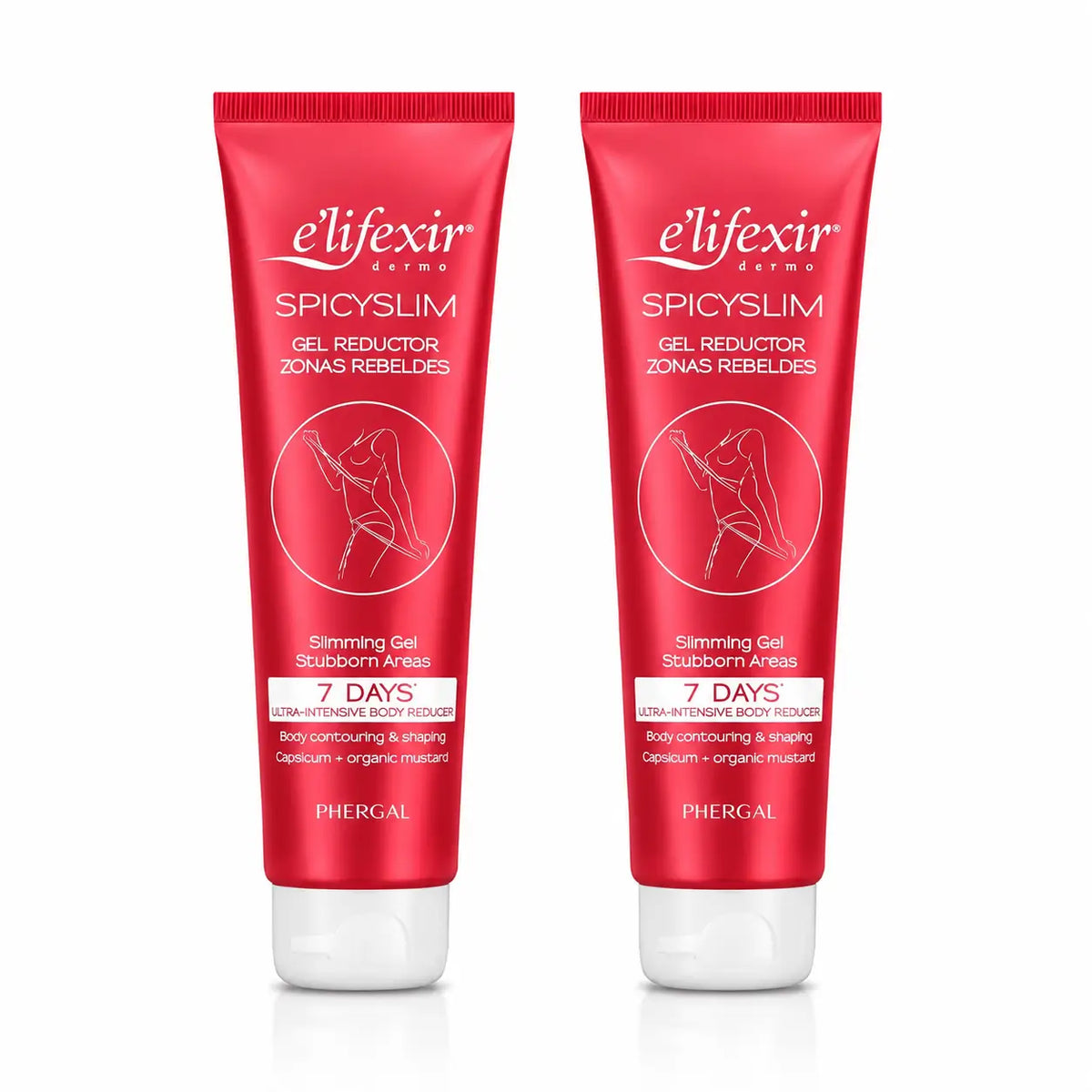 Elifexir Spicyslim Gel brûleur de graisse ultra-intensif 150Ml, pack 2
