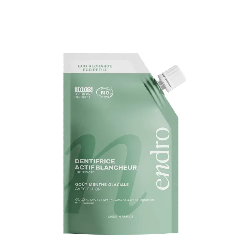 Endro Recharge de dentifrice blanchissant à la menthe, 350 ml