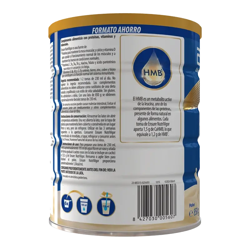 Ensure Nutrivigor Vanille Adulte, 850 g