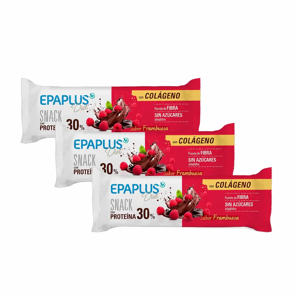 Epaplus Diet Snack, saveur framboise, lot de 3