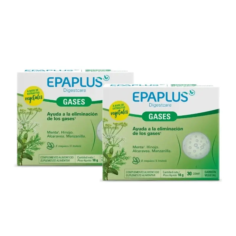 Epaplus Digestcare Gases, 30 comprimés, lot de 2