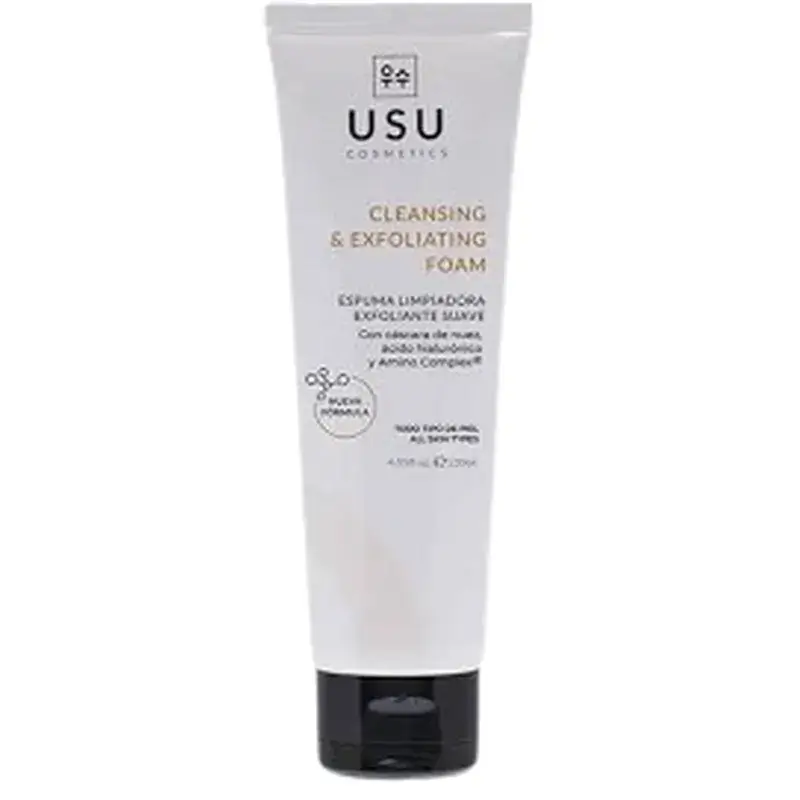 Mousse nettoyante exfoliante douce