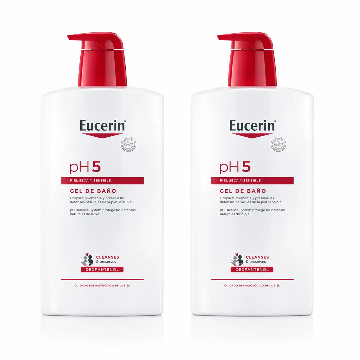 Eucerin Ph5 Gel de bain, 1000ml, pack 2