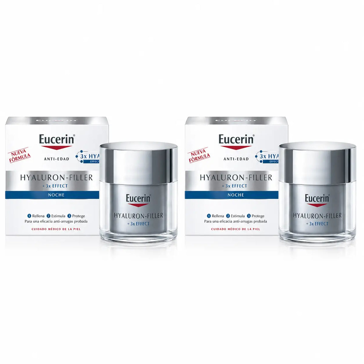 Eucerin Hyaluron Facial Filler 3X Night Effect 50Ml, pack 2