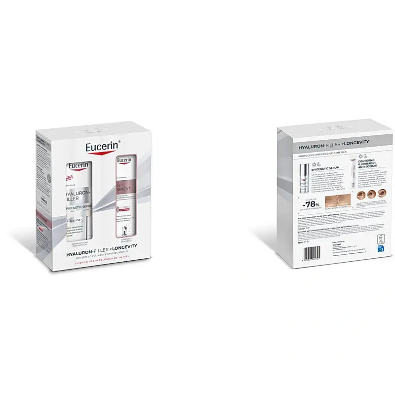 Coffret Eucerin Longevity : sérum épigénétique + soin contour des yeux