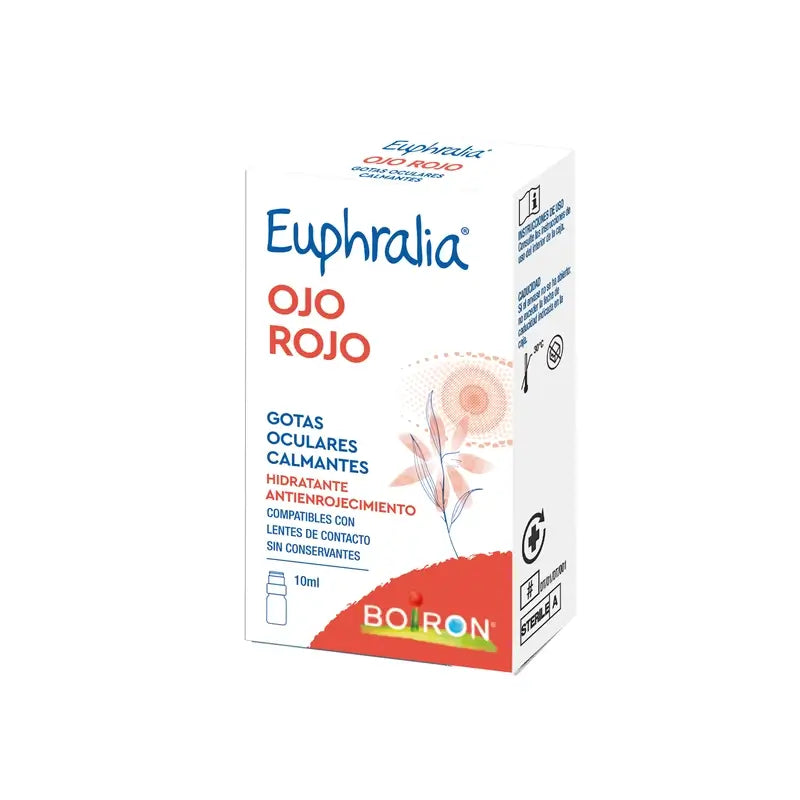 Euphralia Gouttes apaisantes pour les yeux rouges, 10 ml