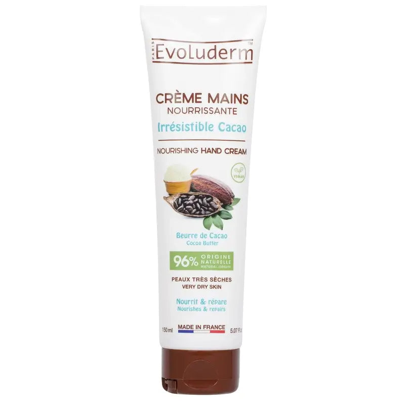 Evoluderm Crème mains cacao, 150 ml