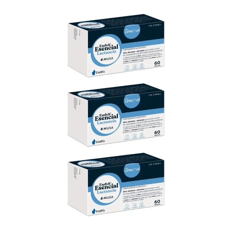 Exelvit Lactation Essential, 3x60 gélules