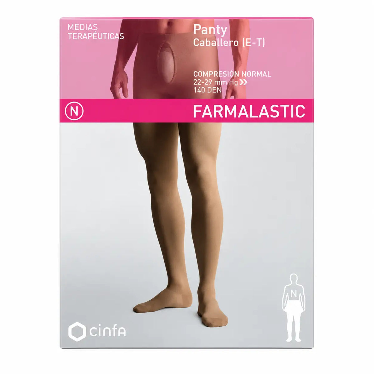 Collants de compression Farmalastic pour hommes, compression normale, taille XL