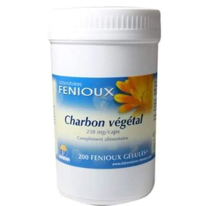 Fenioux Carbon Vegetal 250Mg. 200 Cápsulas