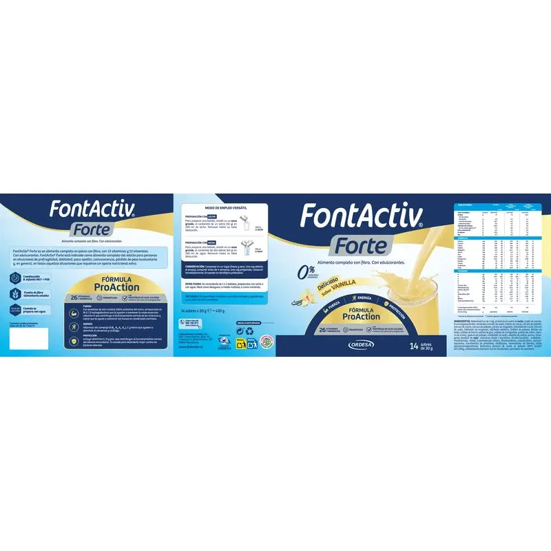 FontActiv Forte Vanille, 14X30 g